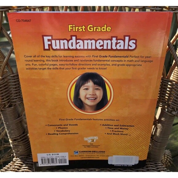 First Grade 1 Fundamentals Paperback By Thinking Kids Homeschool Book Learning - Picture 3 of 8